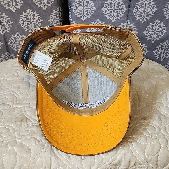 Hoka Tan Trucker Hat with Multicolor Logo - Picture 5 of 6